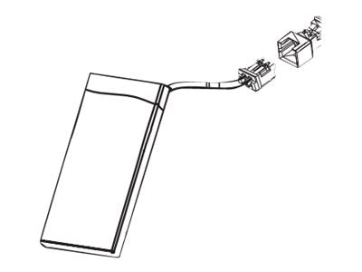 Vorderansicht der MITEL 68xx/69xx Bluetooth Handset Batterie