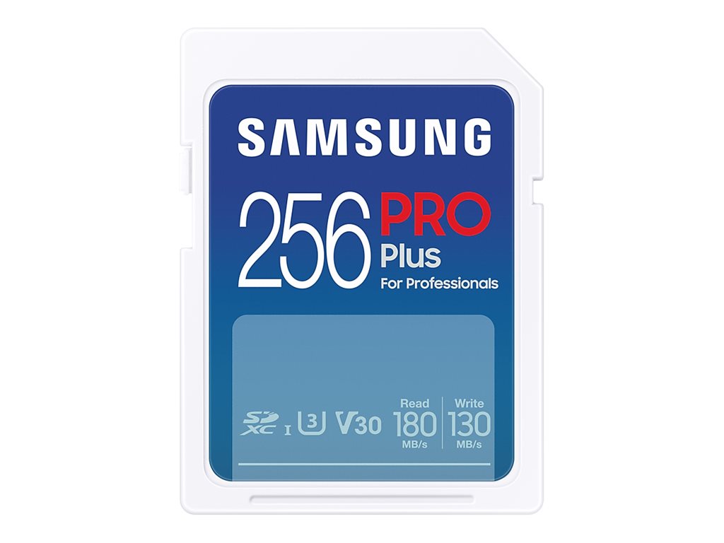 SAMSUNG SD PRO Plus 2023 256GB SD-Speicherkarte Vorderansicht