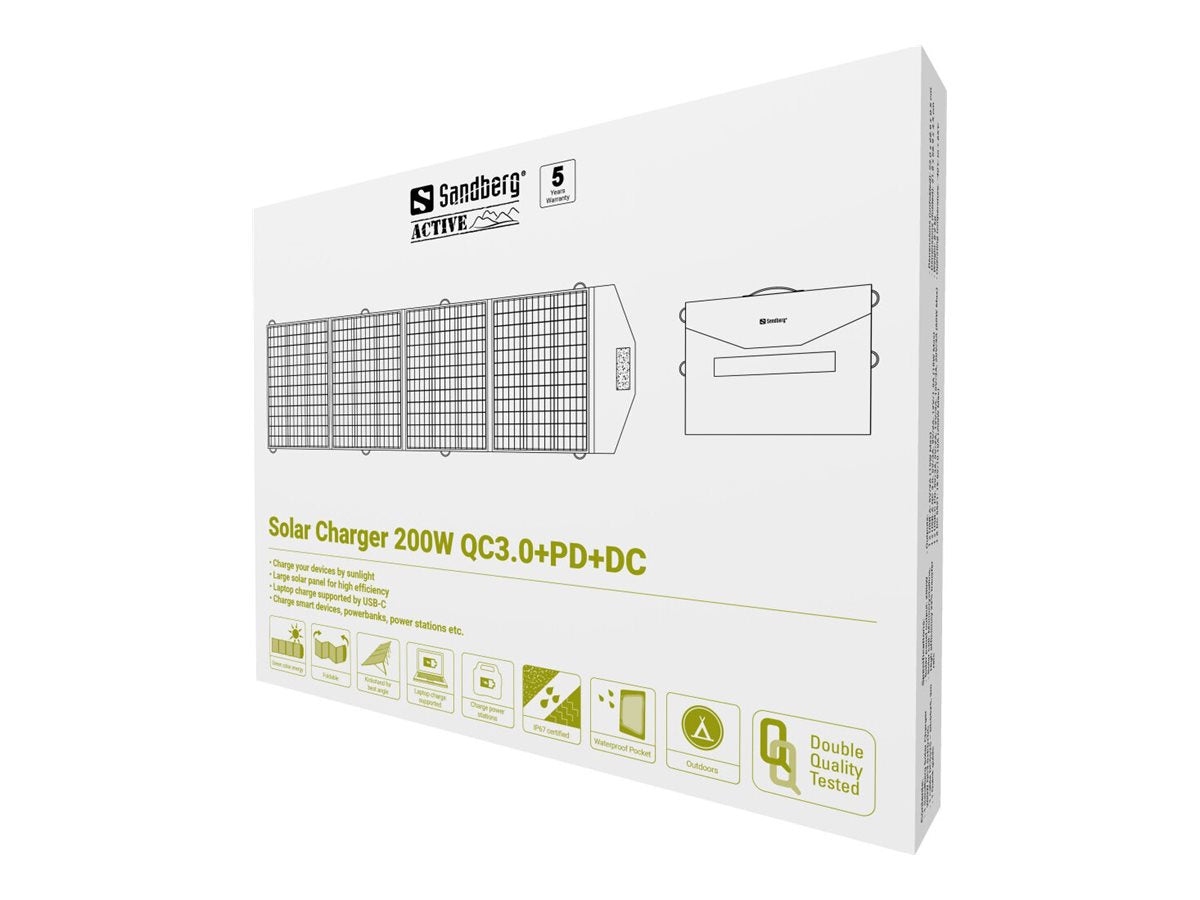 SANDBERG Solar Charger 200W QC3.0+PD+DC Verpackung