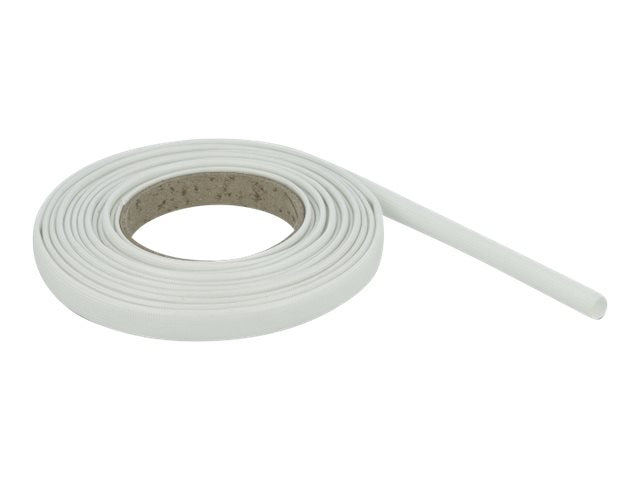 DELOCK Schutzschlauch Glasfasergeflecht 5 m x 10 mm weiss Vorderansicht