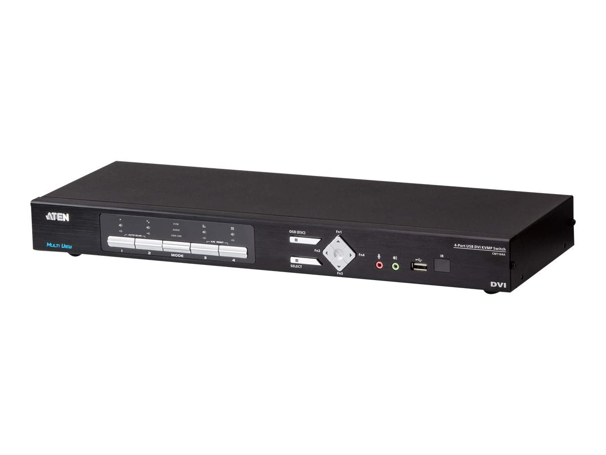 ATEN CM1164A 4-Port USB DVI Multi-View KVMP Switch - Vorderansicht