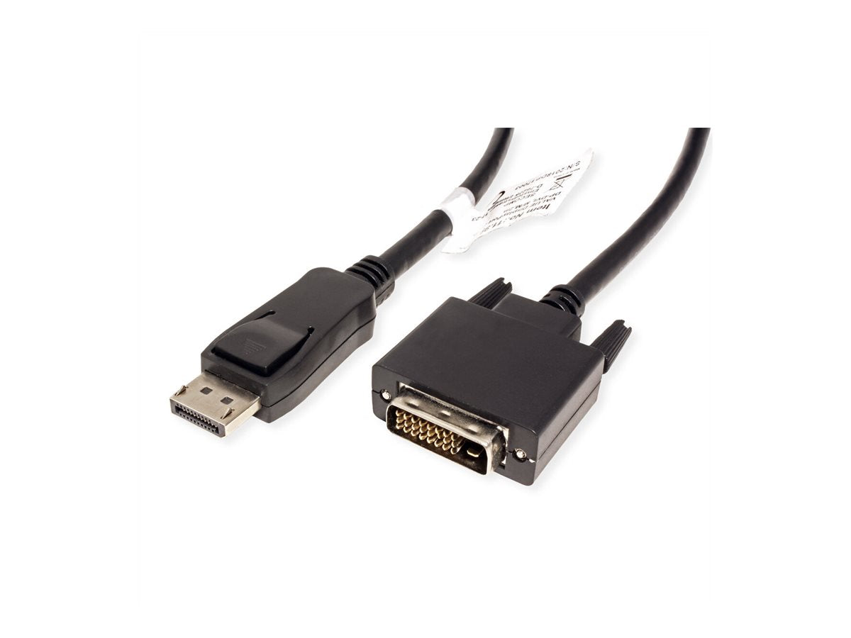 VALUE DisplayPort Kabel DP ST - DVI 24+1 ST schwarz 3m Detailansicht