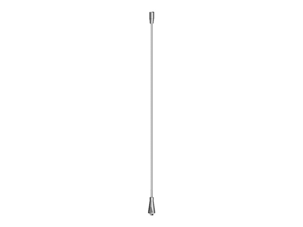 VIMCOM Stahlstrahler 1/4 68-170MHz IG-M6 Gewindezapfen M6/5 Vorderansicht