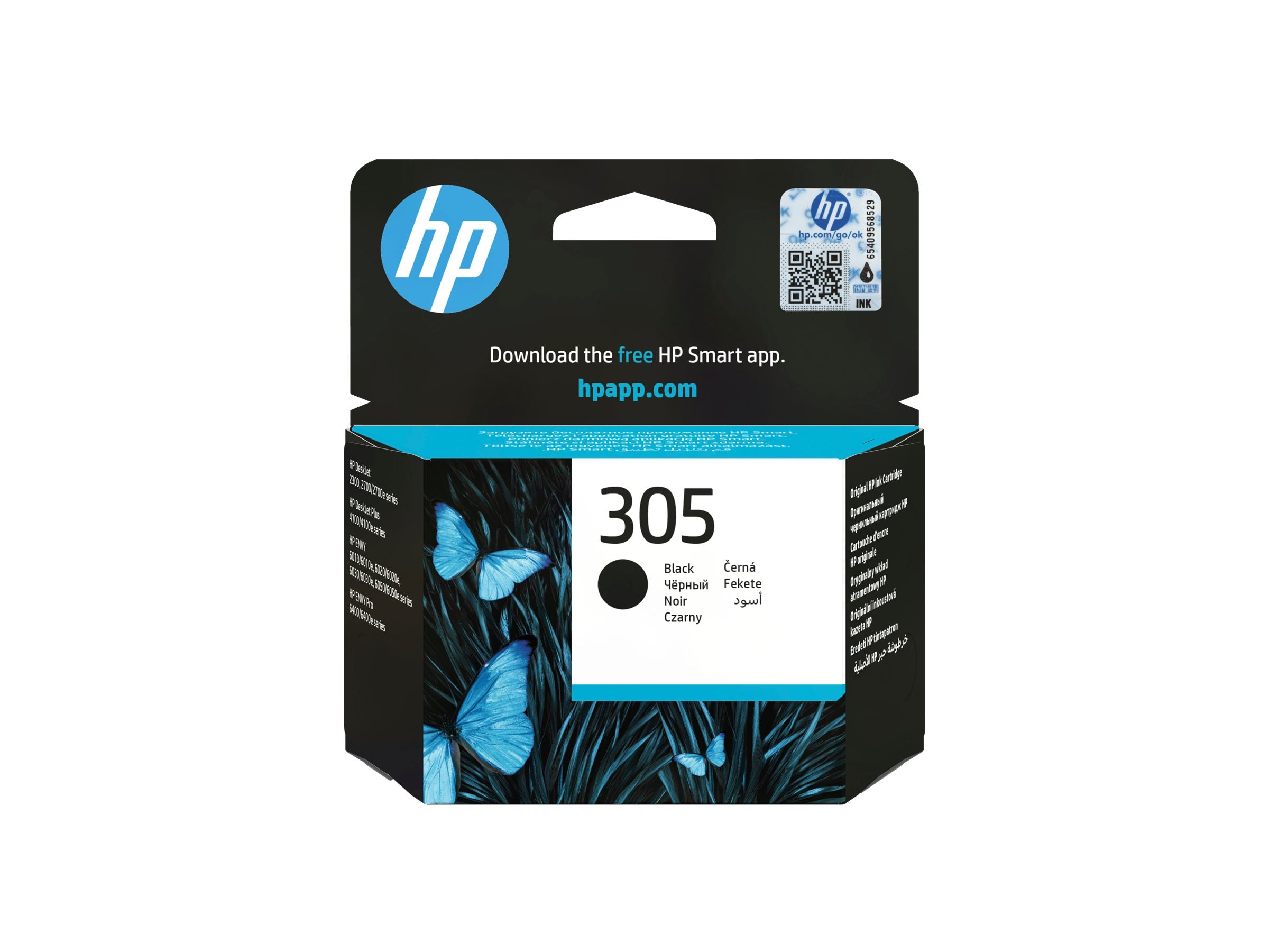 HP 305 Black Original Ink Cartridge Verpackung