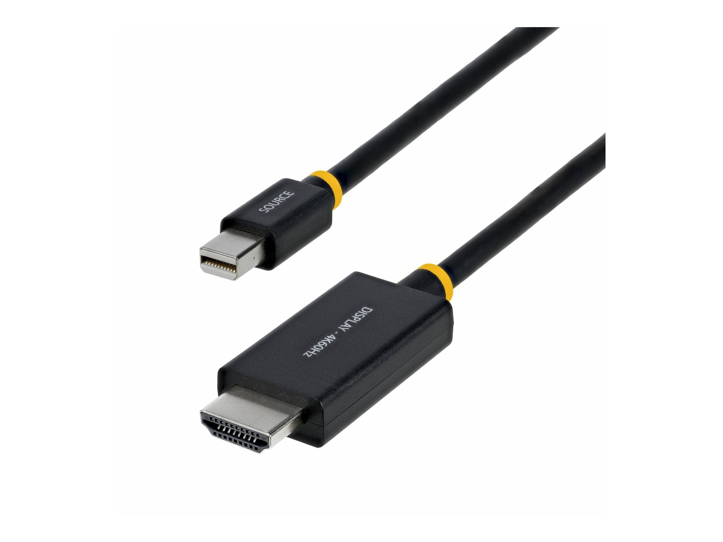 STARTECH.COM 2m Mini DisplayPort zu HDMI Adapterkabel 4K 60Hz mit HBR3 HDCP 2.3 und DPCP MDP zu HDMI 2.0 Kabel aktiver Video Convert