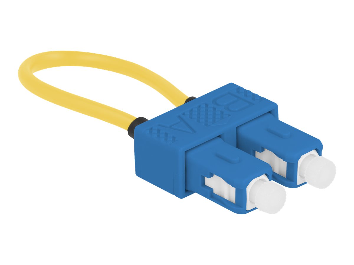 DELOCK LWL Loopback Adapter SC / UPC Singlemode blau - Verpackung