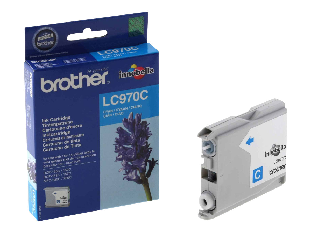 BROTHER LC-970C Tinte cyan auf Drucker installiert