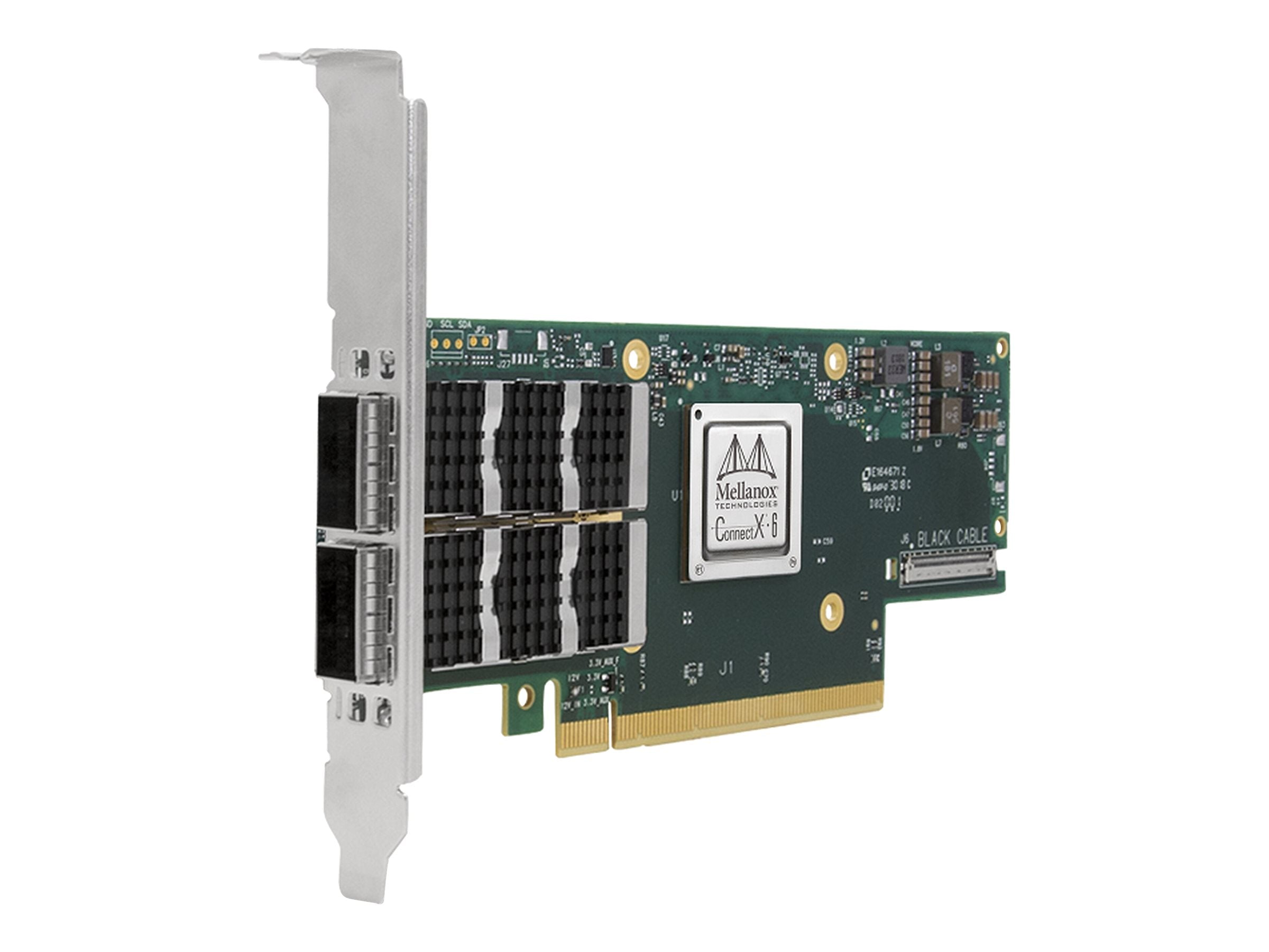 Verpackung der PNY Mellanox MCX653106A-ECAT-SP Dual-Port QSFP56 Card