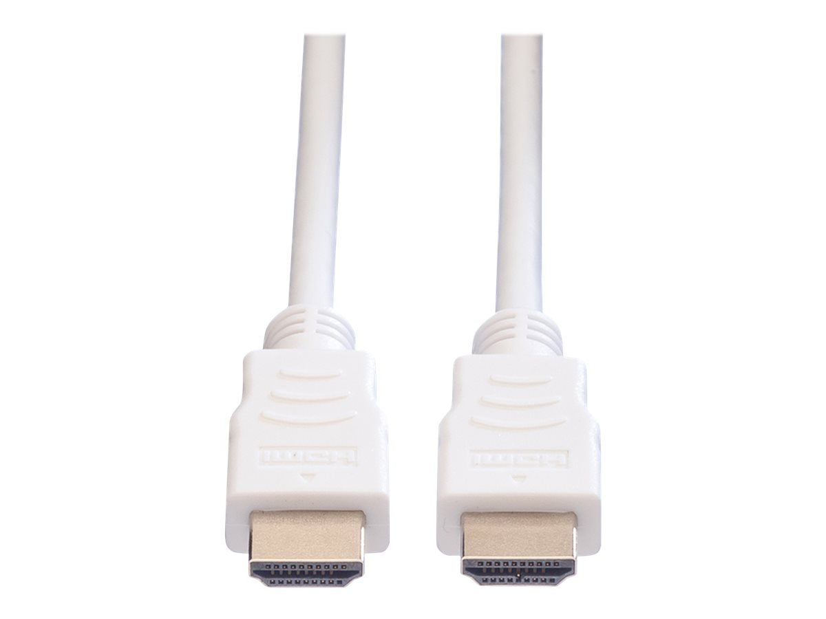 VALUE HDMI High Speed Kabel mit Ethernet weiss 1m