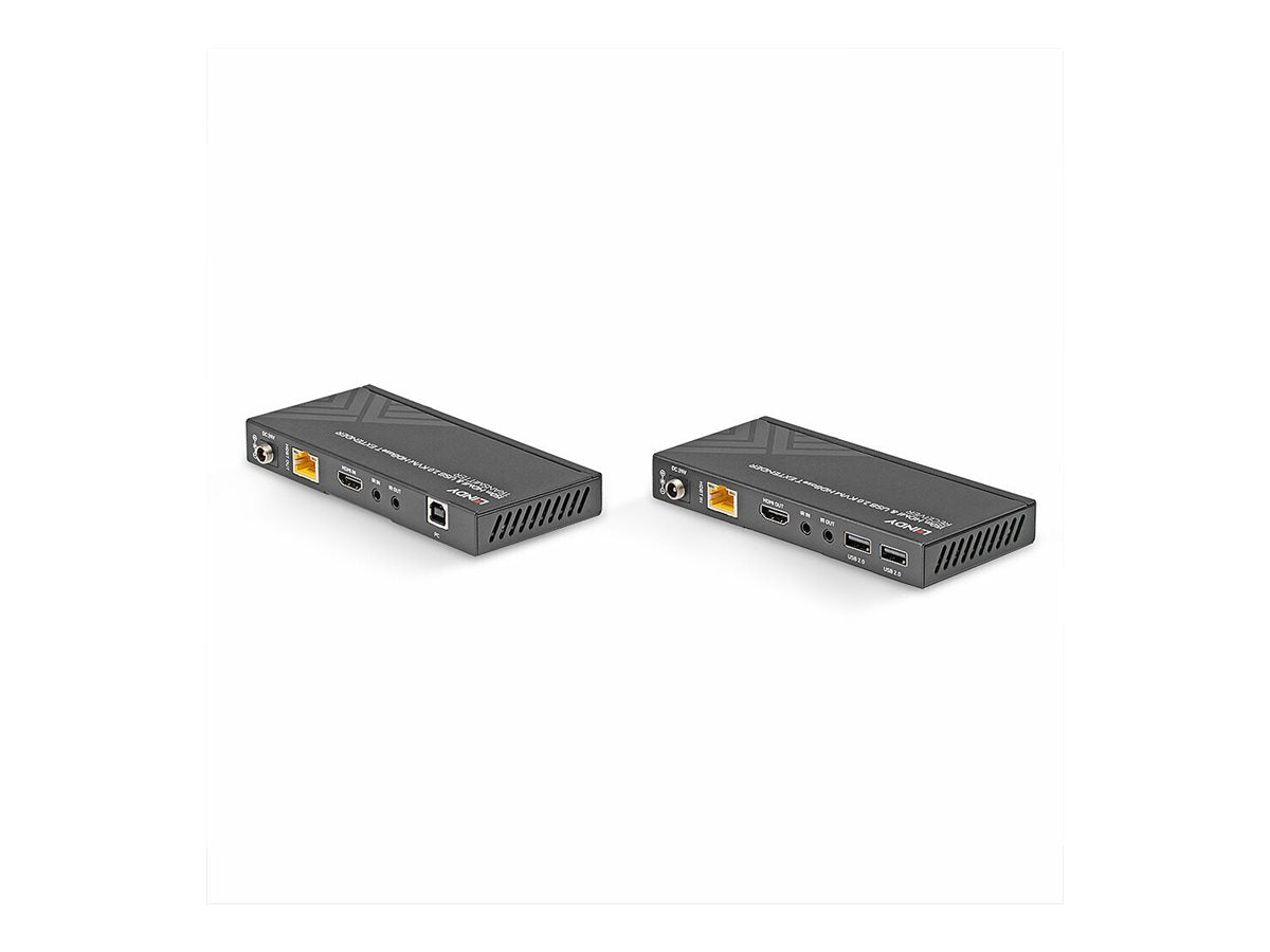 LINDY 150m Cat.6 HDMI 4K60 USB 2.0 HDBaseT KVM Extender Detailansicht