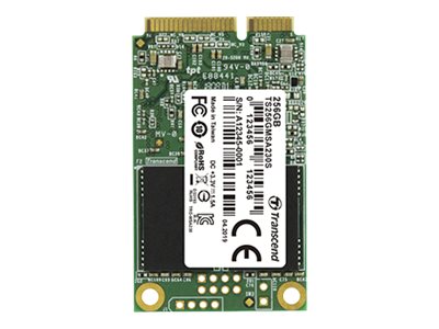 TRANSCEND 256GB mSATA SSD Vorderansicht