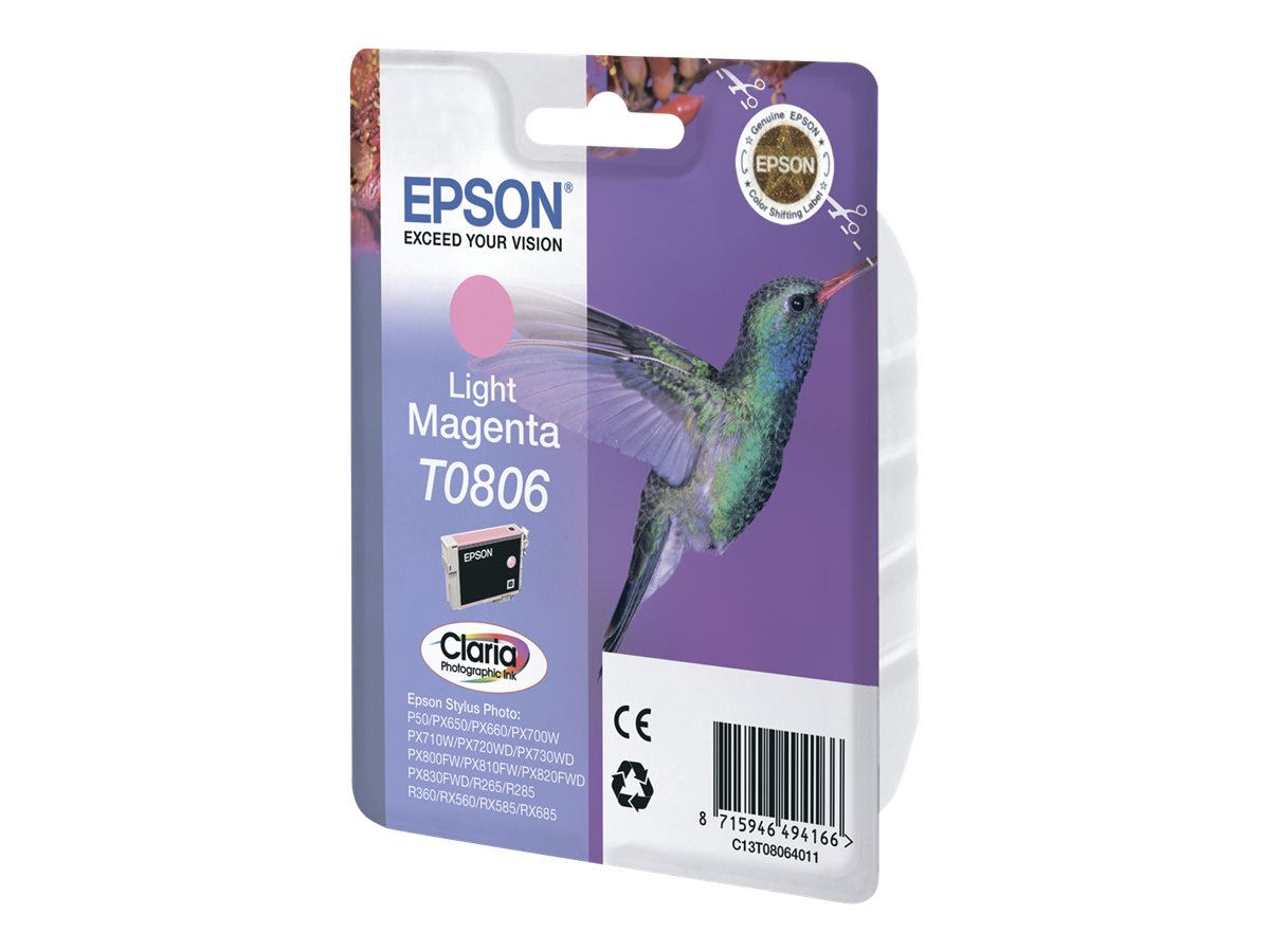 EPSON T0806 Tintenpatrone hellmagenta Verpackung
