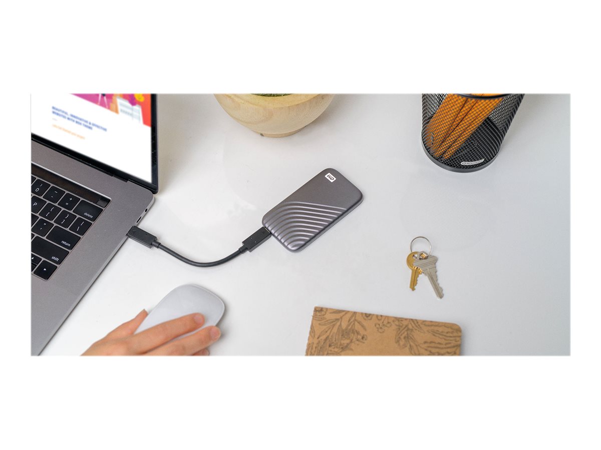 WD My Passport SSD 500GB Space Gray Vorderansicht