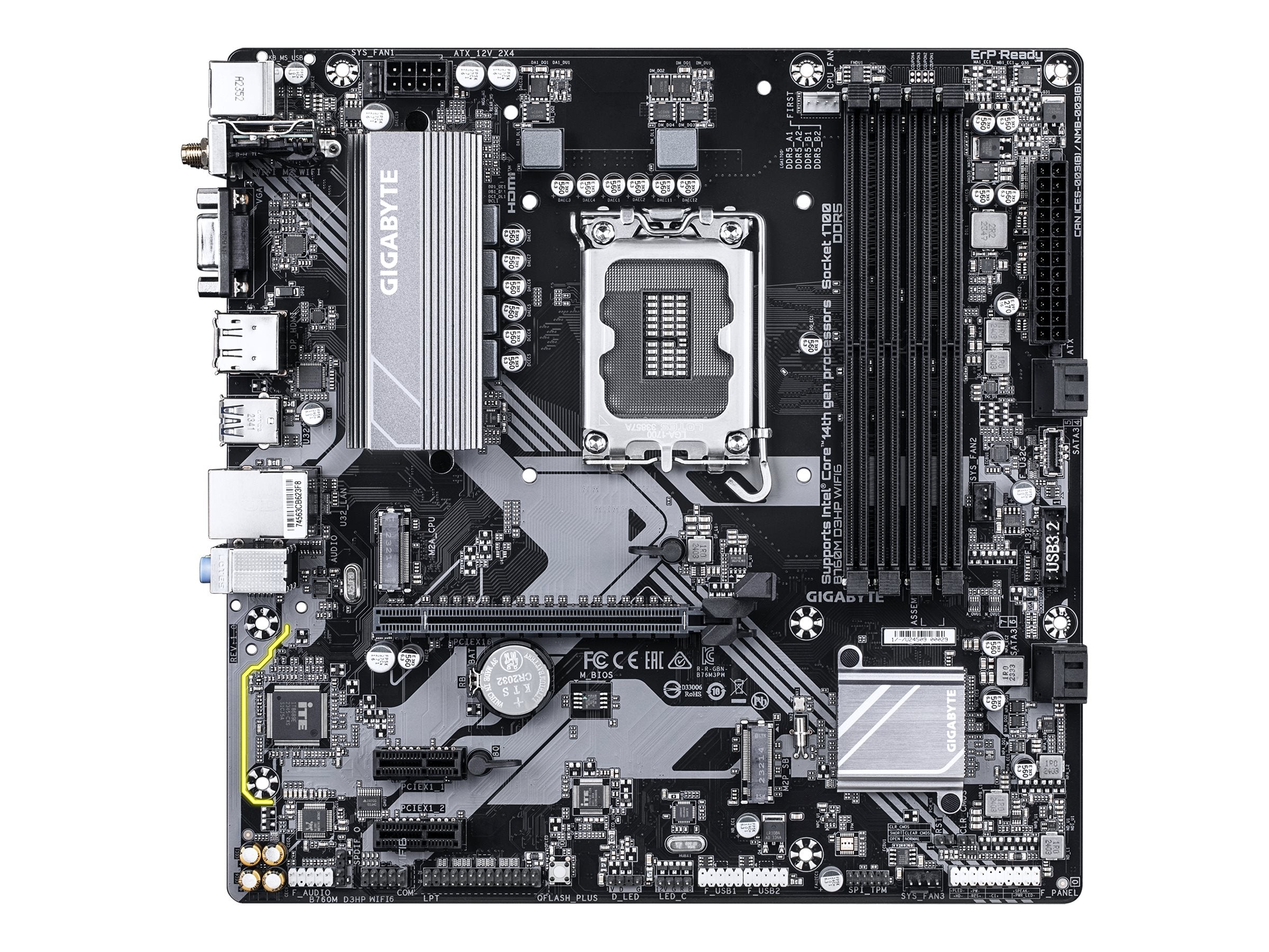 GIGABYTE B760M D3HP WIFI6 Motherboard Vorderansicht