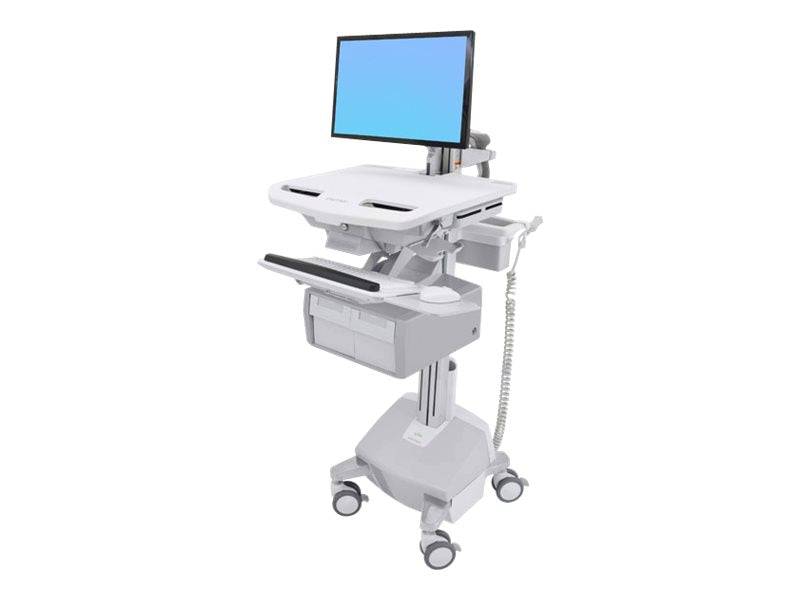 Vorderansicht des ERGOTRON StyleView Wagens mit LCD-Arm