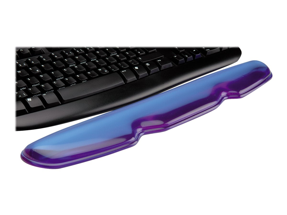 ROLINE Handauflage für Tastatur Silikon transparent blau - Verpackung