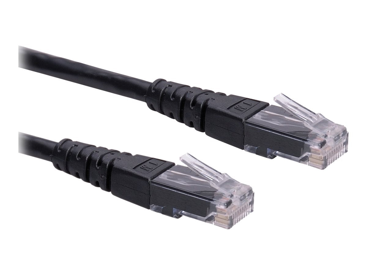 ROLINE Patchkabel Kat.6 Class E UTP schwarz 0,3m Verpackung