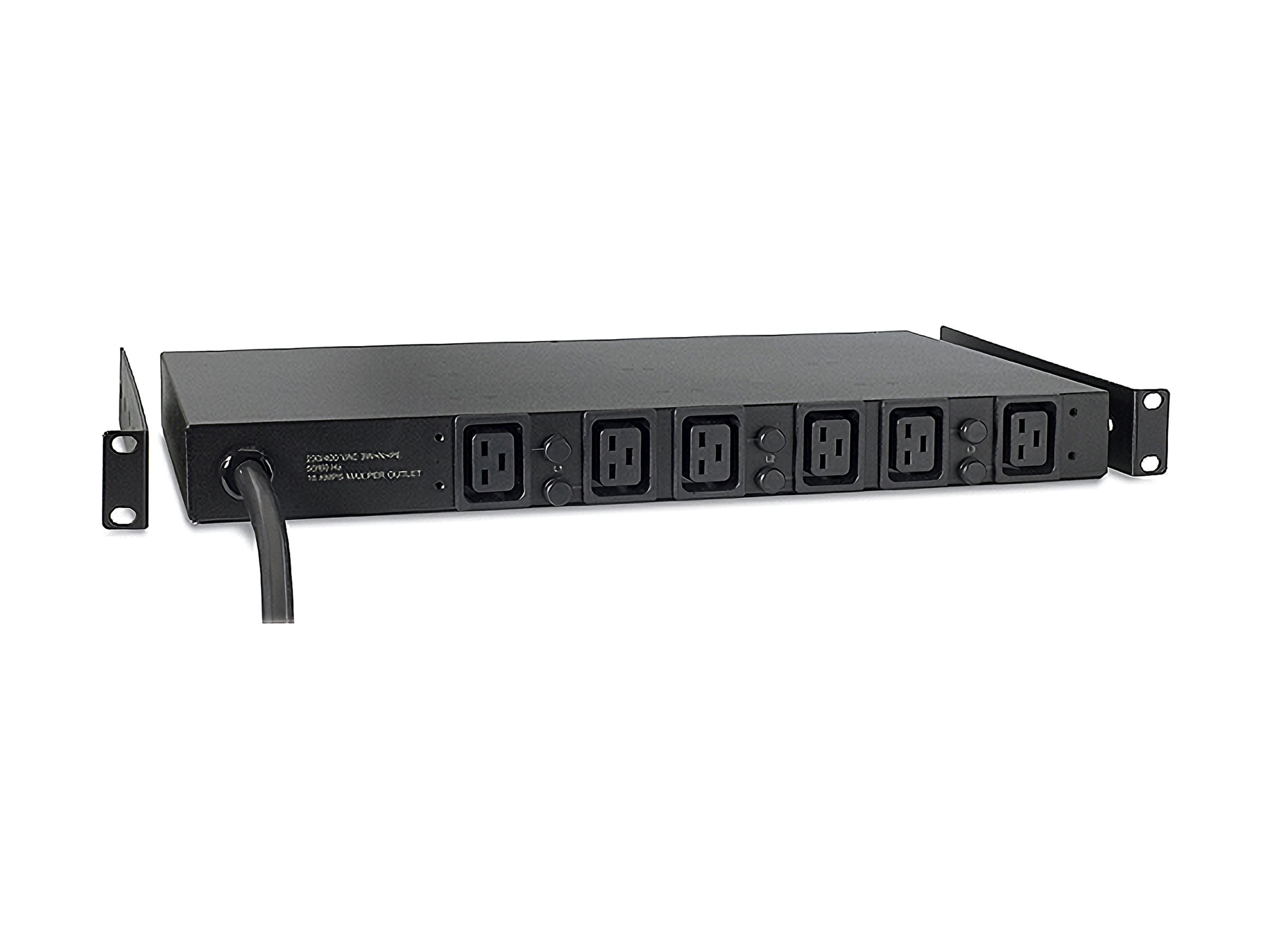 APC Basic Rack PDU Rack AC 208V 3-phase input Hubbell CS8365C output connectors 6 IEC 60320 C19 1U 2