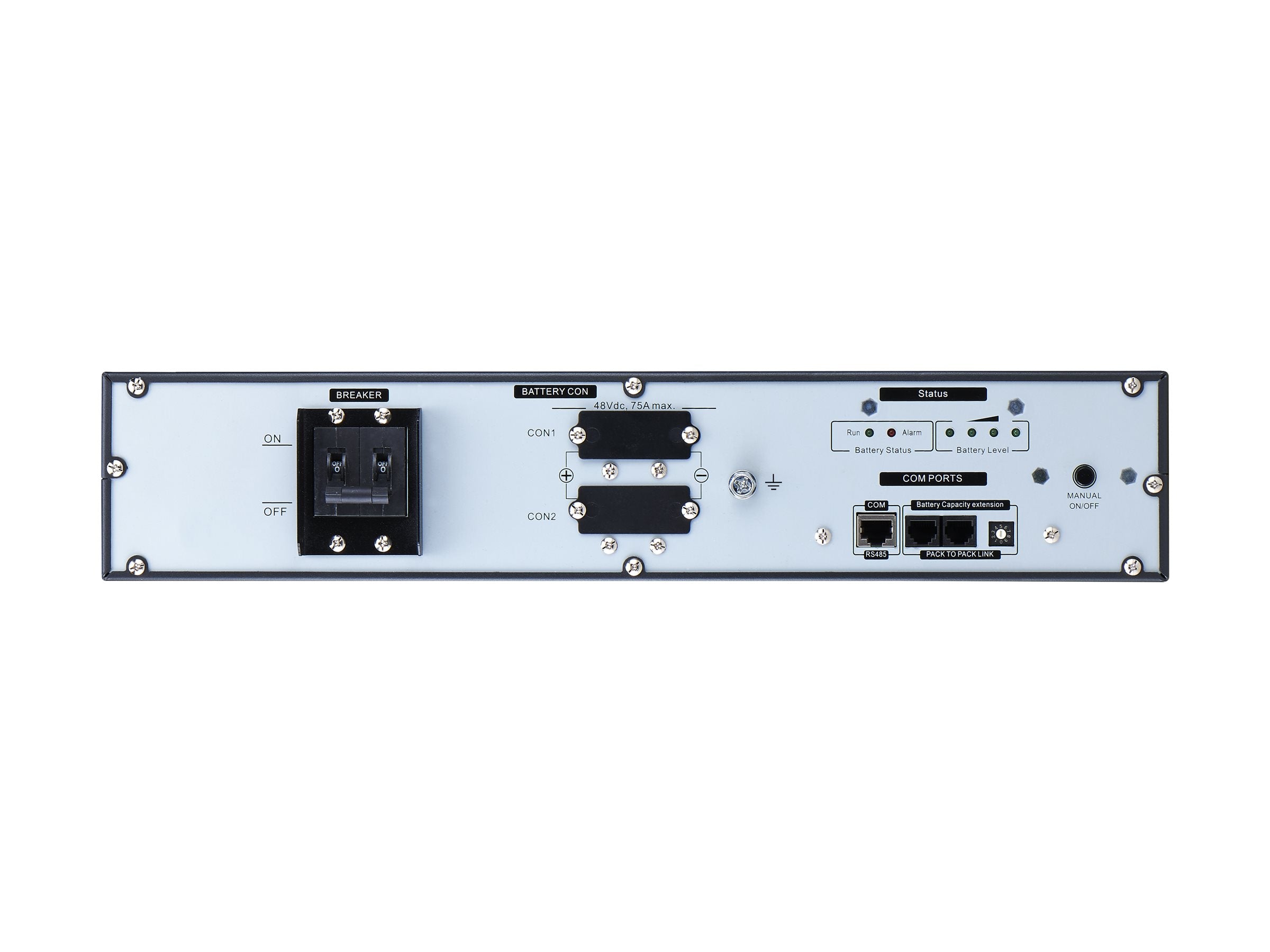 APC Easy UPS On-Line UPS battery rack-mountable Li-ion 2400 Wh 2U 19 Vorderansicht