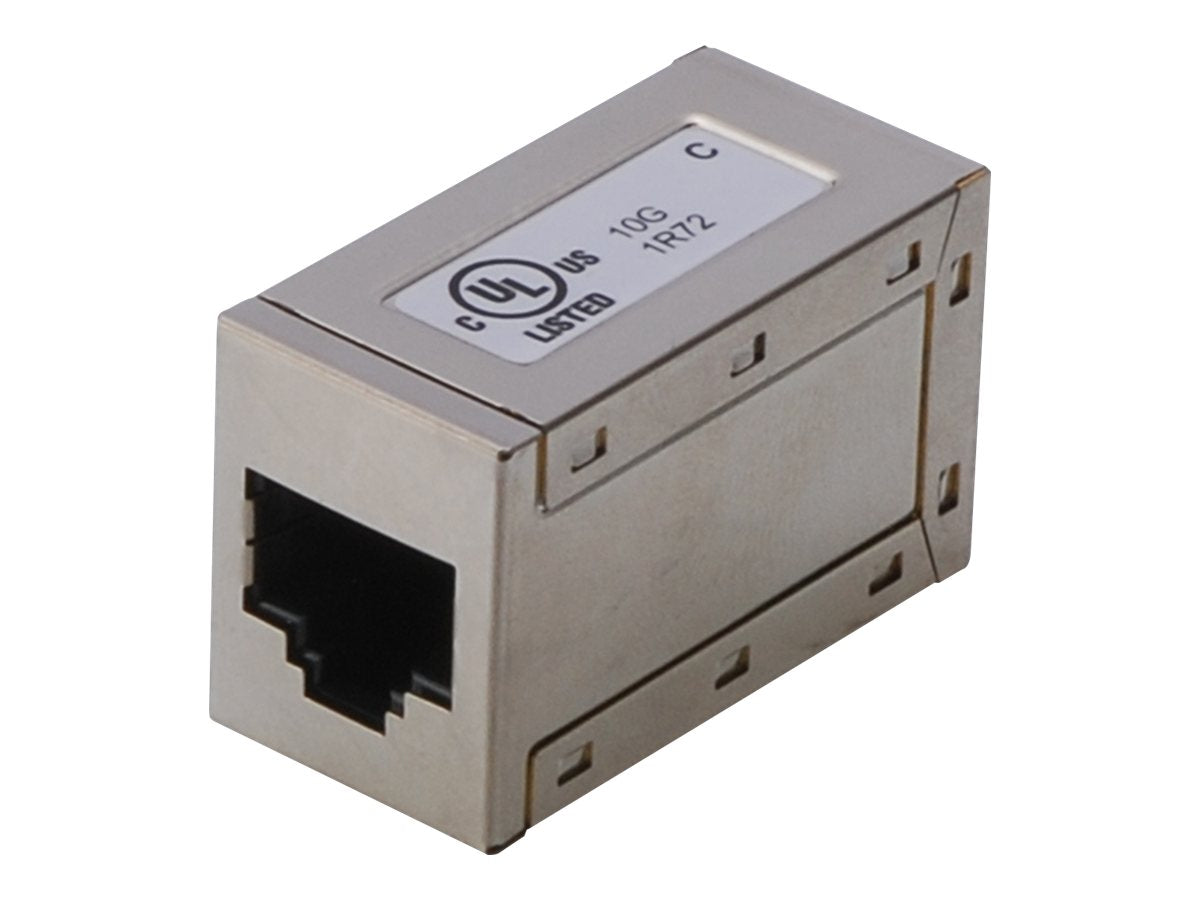 DIGITUS Modular Kupplung 8P8C 1:1 geschirmt CAT6 Metallgehäuse Vorderansicht