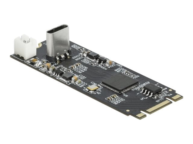 DELOCK Konverter M.2 Key B+M Stecker zu USB Type-C Buchse - Vorderansicht