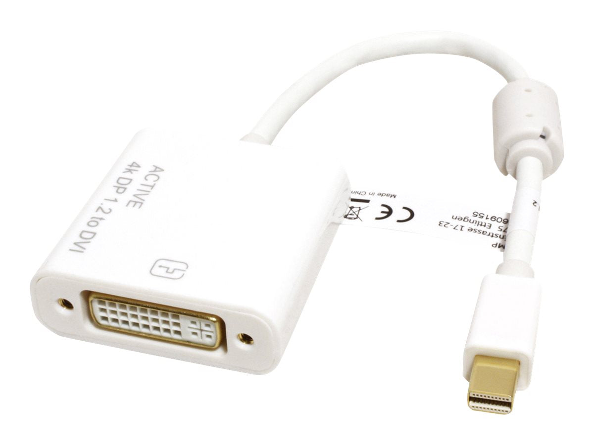 ROLINE 4K Mini DisplayPort-DVI Adapter Mini DP ST - DVI BU Verpackung