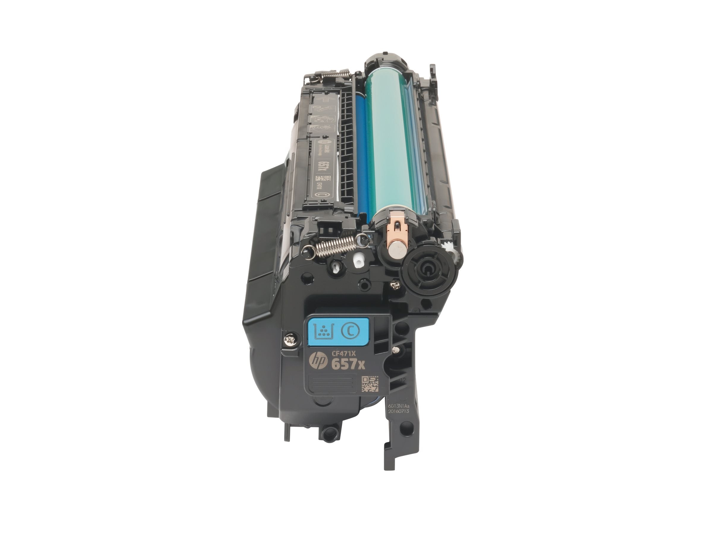 HP 657X original LaserJet Toner cartridge CF471X Cyan High Yield Vorderansicht