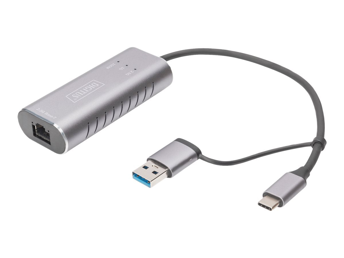 DIGITUS USB3.0/USB C 3.1 to 2.5G Ethernet Adapter Verpackung