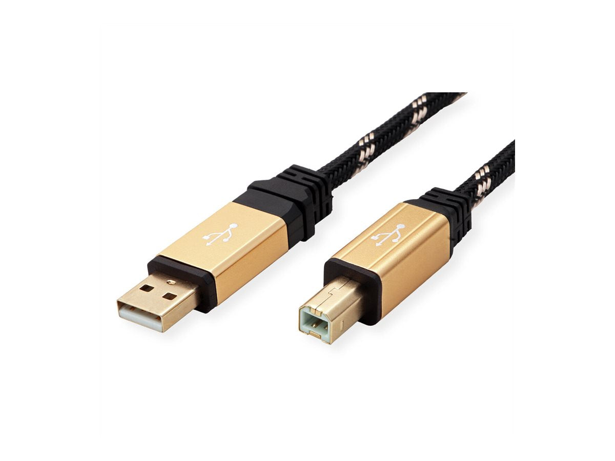 SECOMP ROLINE GOLD USB2.0 Kb A-B ST/ST 1.8m Detailansicht