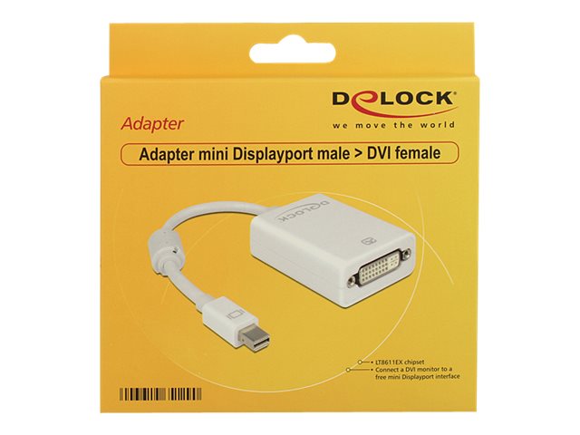 DELOCK Adapter Displayport-St mini > DVI24+5-Bu Vorderansicht