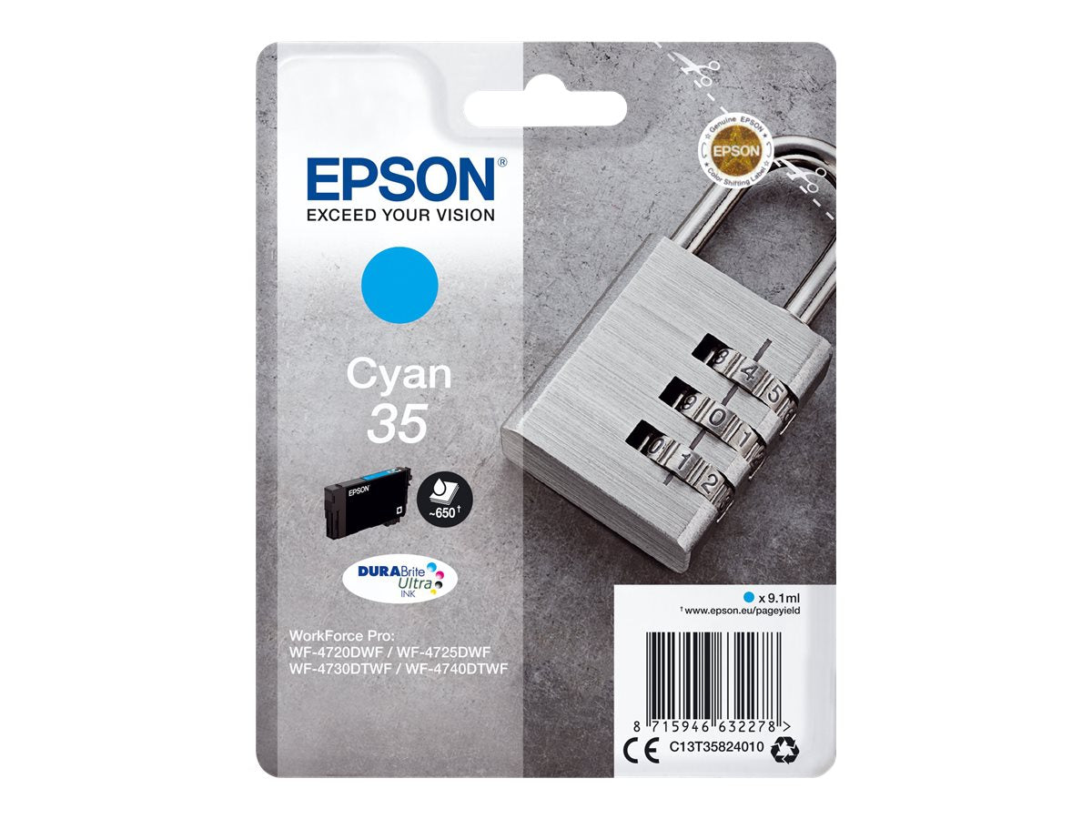 EPSON 2LB 35 Ink Cyan 9.1ml Verpackung