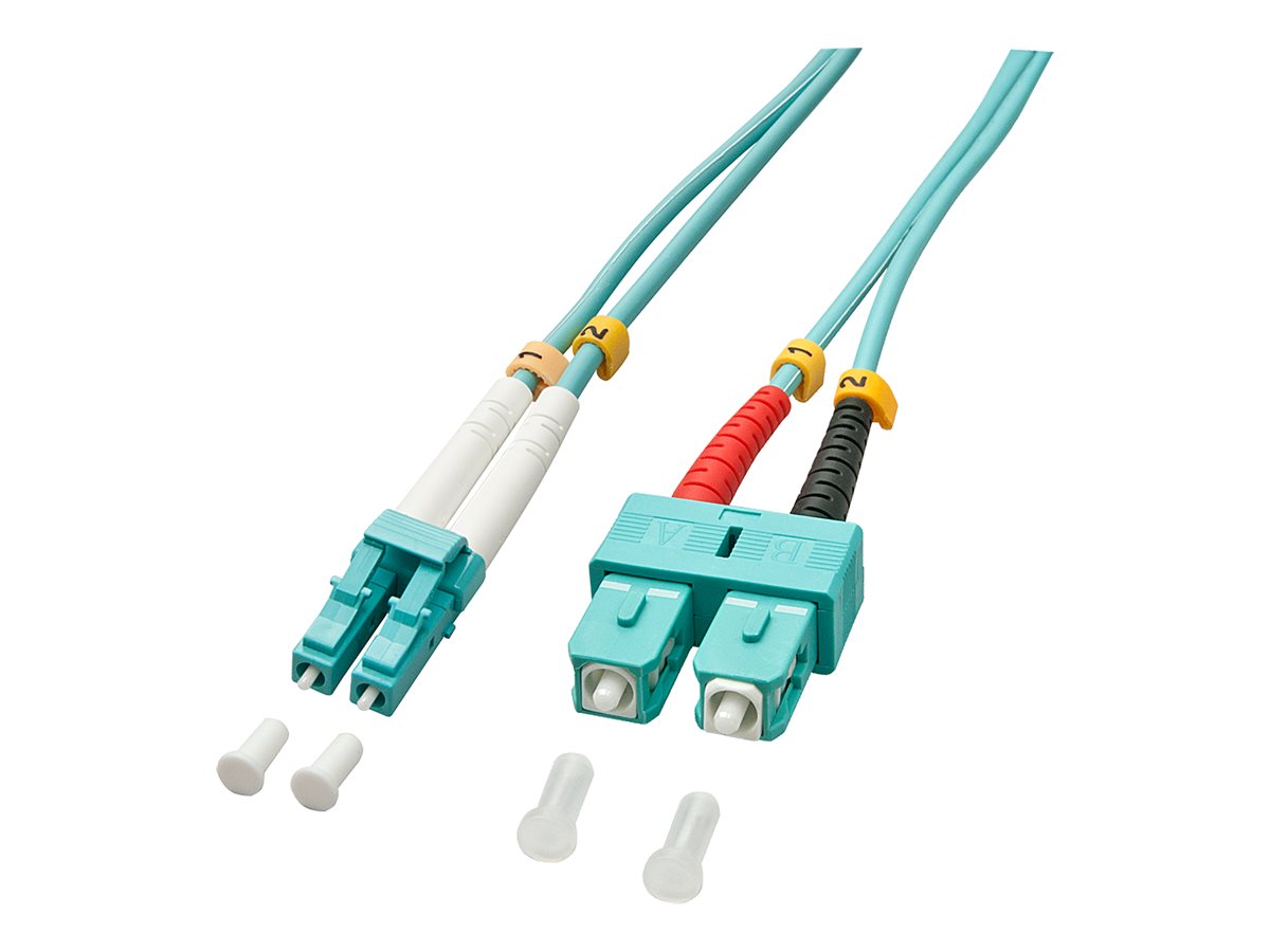 LINDY LWL-Duplexkabel LC/SC OM3 1m Vorderansicht