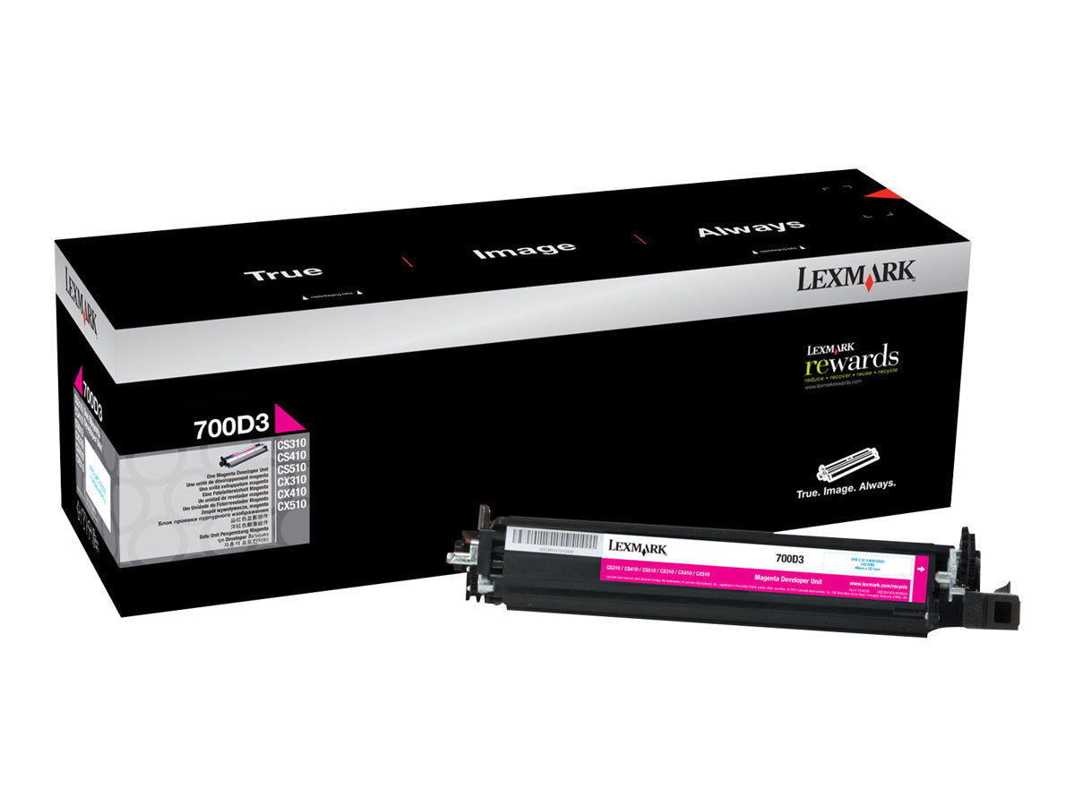 LEXMARK 700D3 Entwickler magenta Vorderansicht