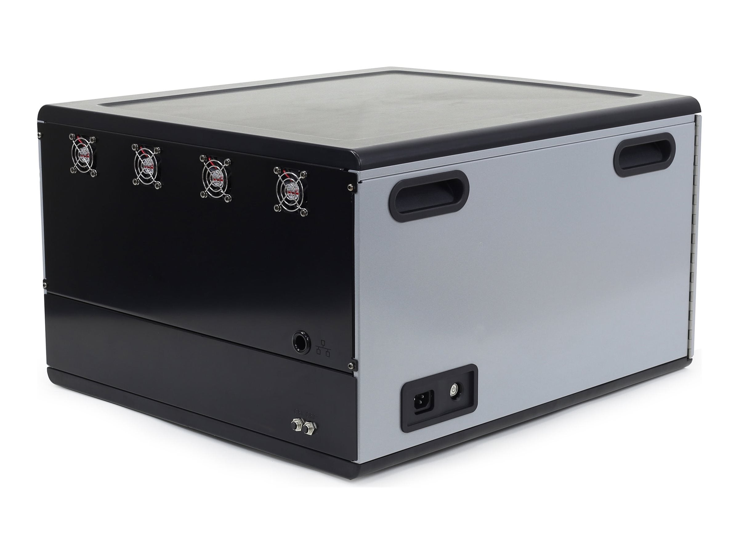 ERGOTRON Zip12 Desktop-Ladeschrank Innenansicht mit Tablets