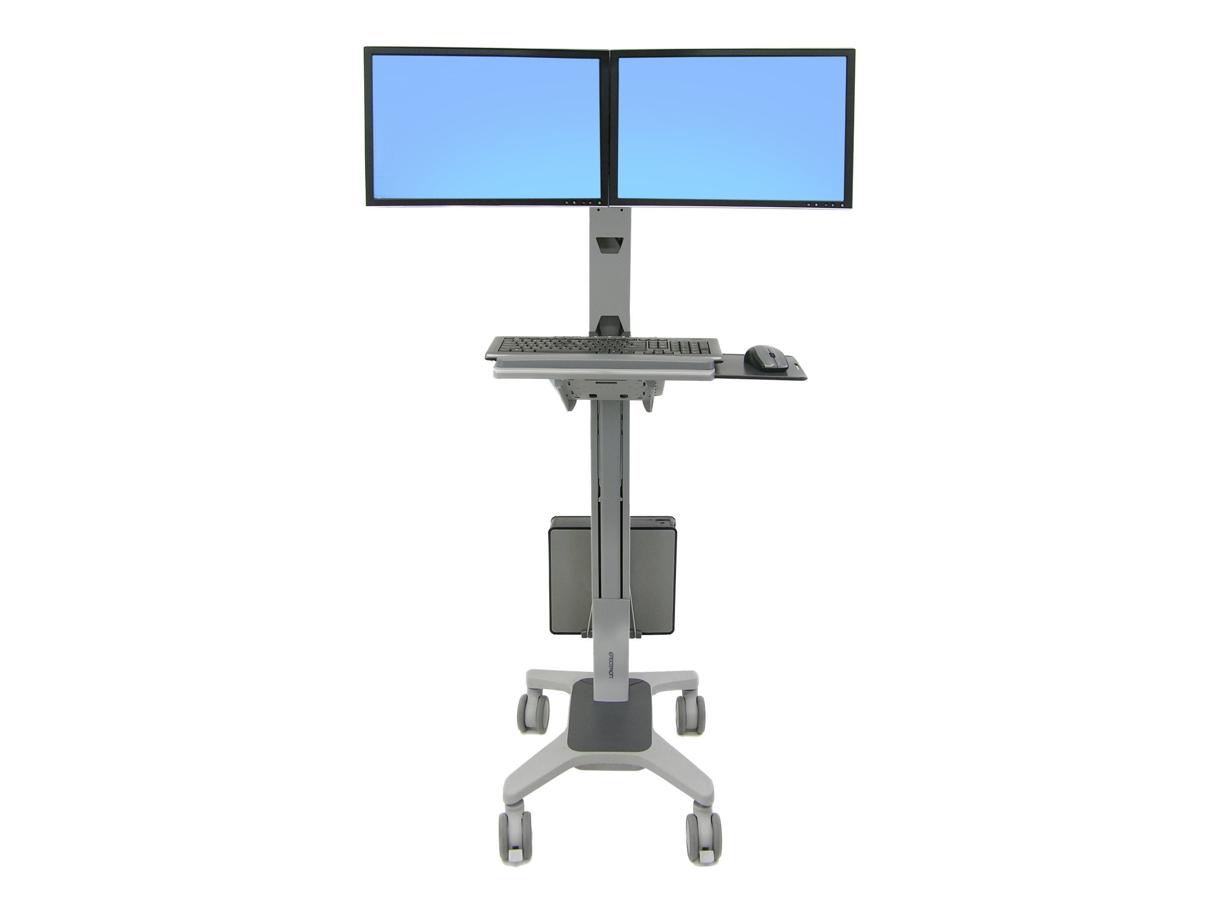 Seitenansicht des ERGOTRON Neo-Flex Dual Wide View WorkSpace Computerwagens