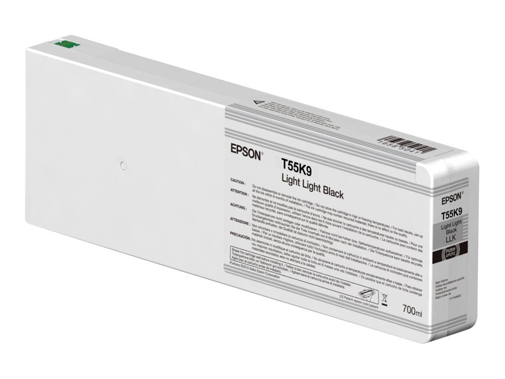 EPSON 1LB Singlepack Light Light Black T55K900 UltraChrome Vorderansicht