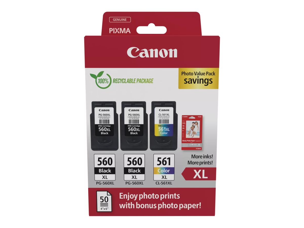 CANON 1LB PG-560XLx2/CL-561XL Tintenpatrone Vorderansicht
