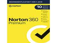 NORTONLIFELOCK ESD 360 Premium 1 Jahr 10 Geräte Non Abo 75GB Cloud Backup