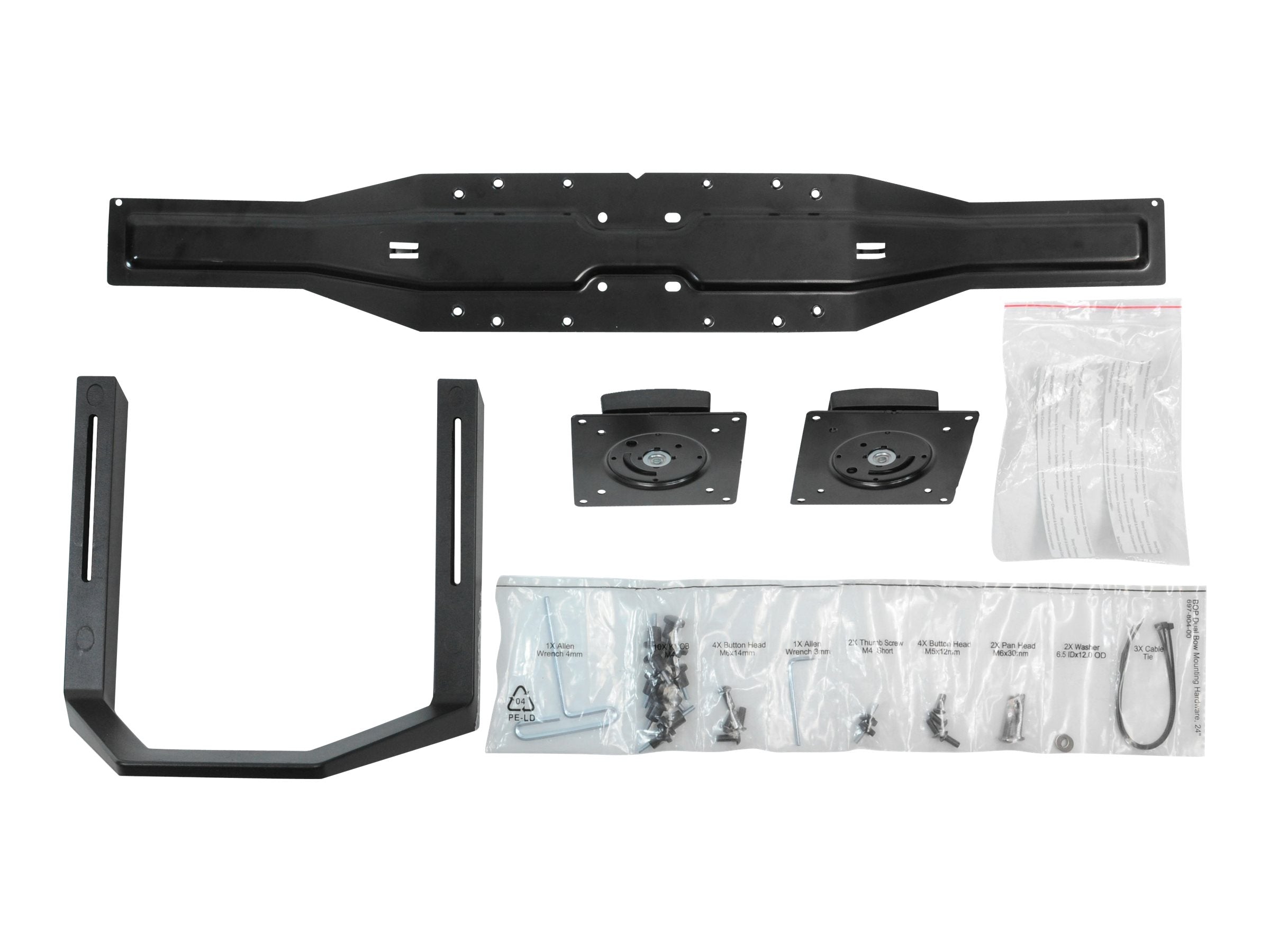 Detailansicht der Halterung des ERGOTRON Dualmonitor und Griff-Kit
