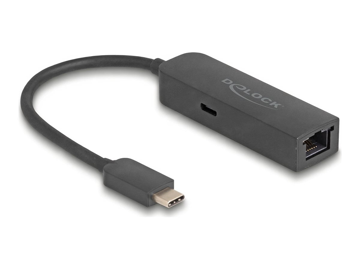 DELOCK USB Type-C Adapter zu 2,5 Gigabit LAN Vorderansicht
