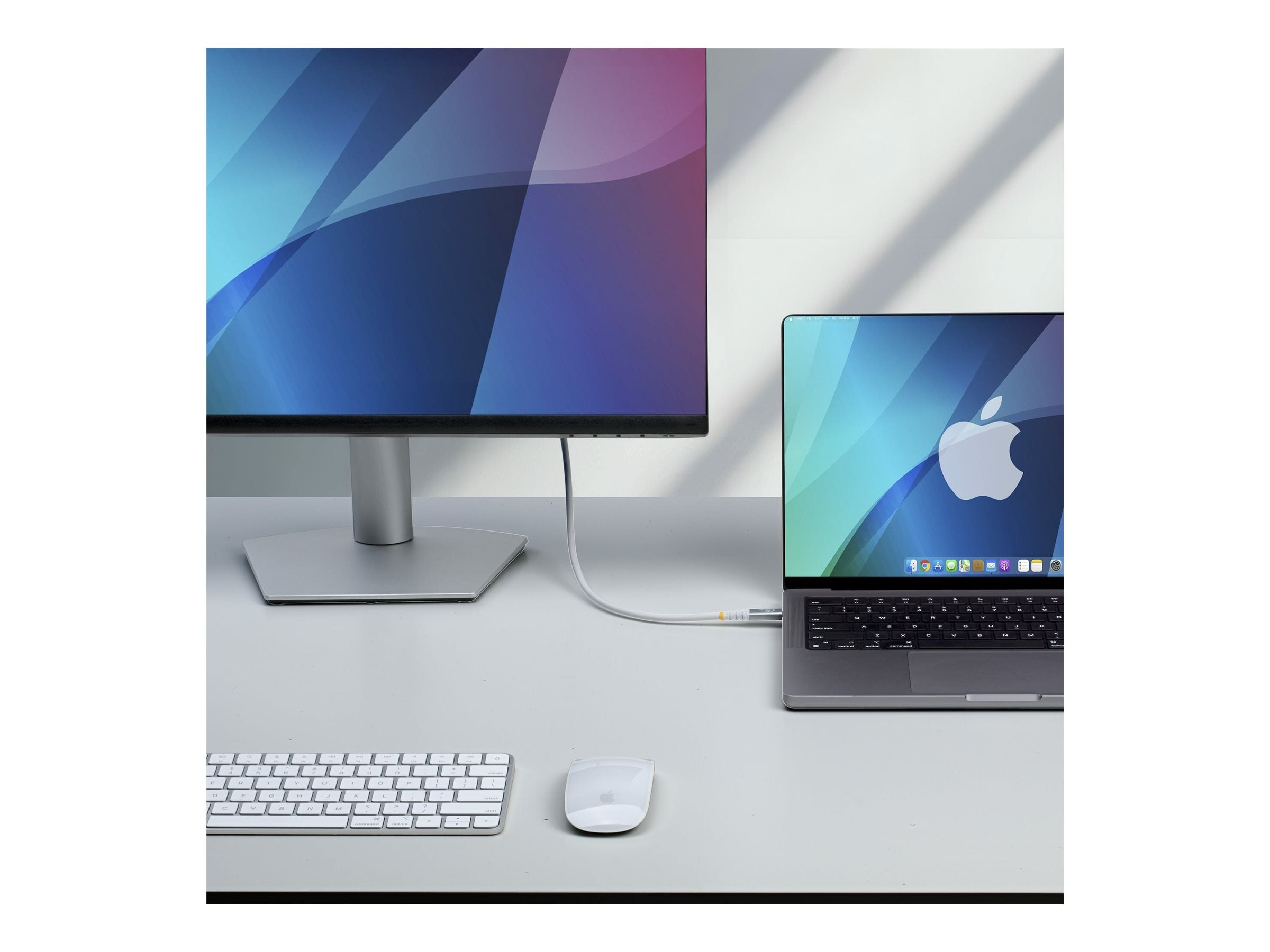 STARTECH.COM 3m USB4 Kabel 20Gbps USB-IF-zertifiziertes USB-C Kabel 60W 4K 120Hz DP2.1monitorkabel TPE-Mantel Weiss