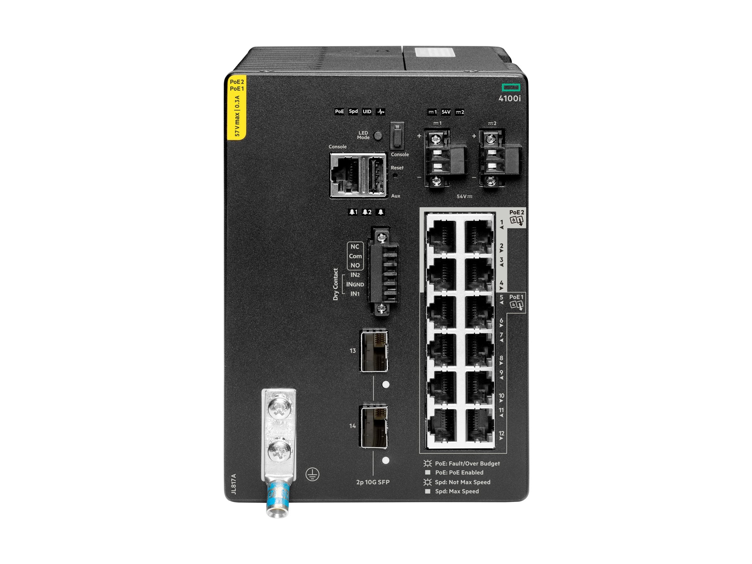 HPE Aruba CX 4100i Switch Rückansicht
