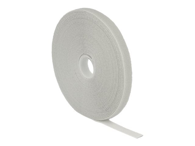 DELOCK Klett-Kabelbinder grau - Vorderansicht
