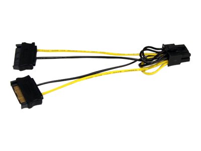 STARTECH.COM 15cm SATA Strom auf 8 pin PCI Express Grafikkarten Stromkabel - Detailansicht