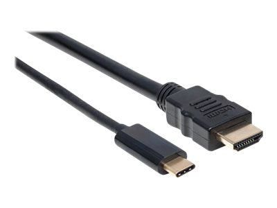 MANHATTAN USB Typ C auf HDMI-Adapterkabel 2m Anschlussansicht
