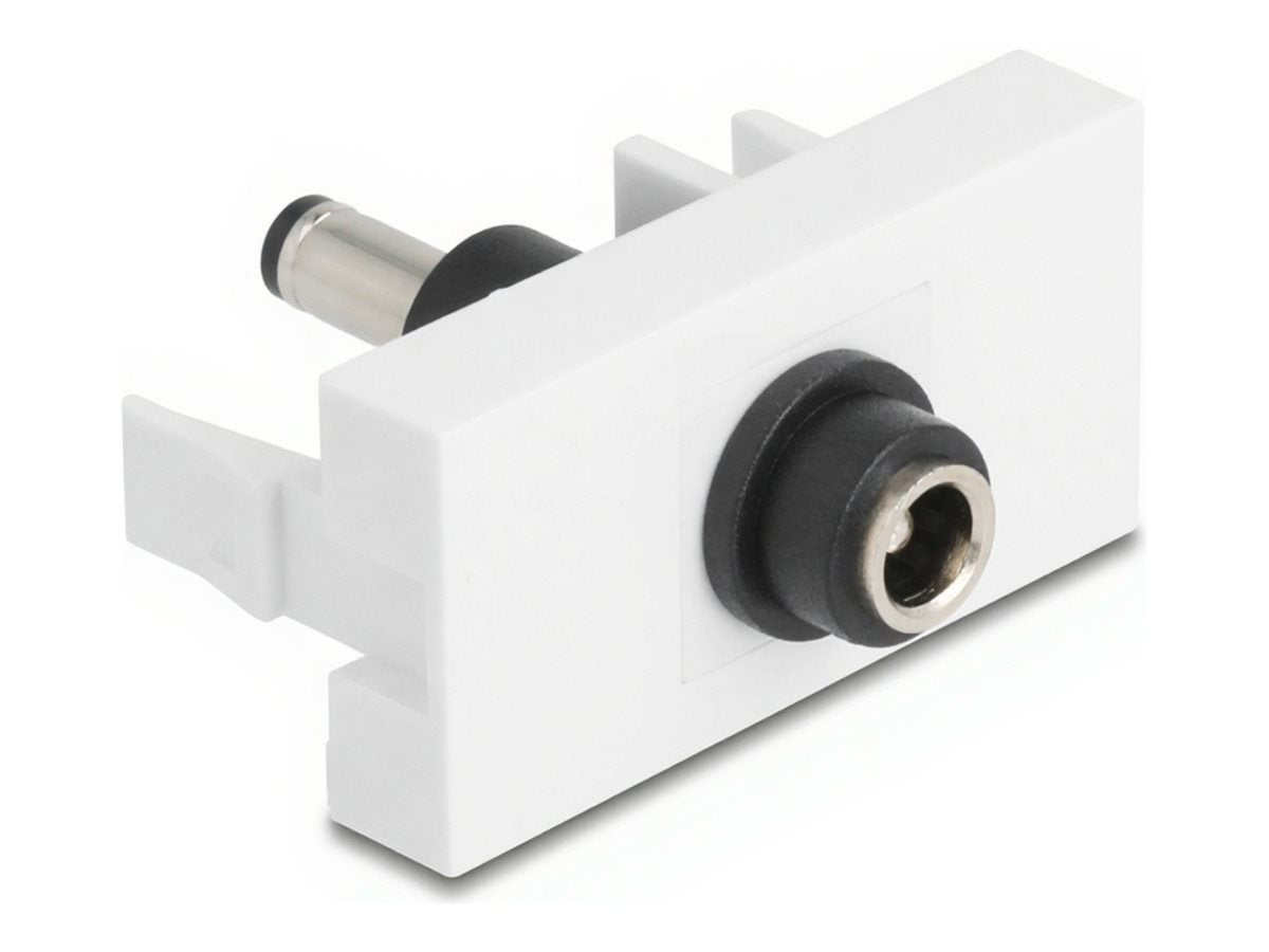 DELOCK Easy 45modul DC 5,5 x 2,1mm Buchse zu DC 5,5 x 2,5mm Stecker - Vorderansicht