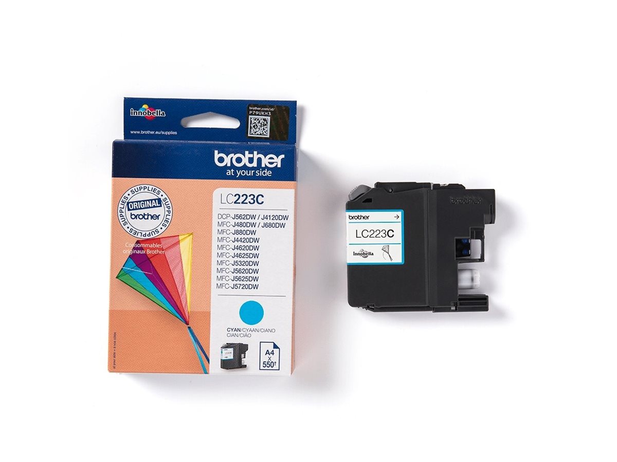 BROTHER LC-223 Tinte cyan Vorderansicht