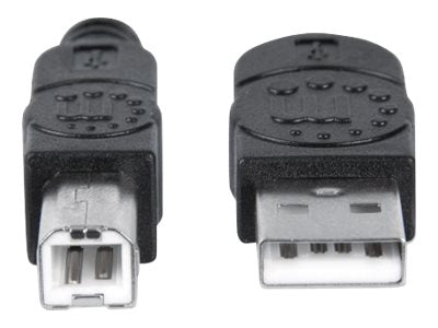 MANHATTAN Hi-Speed USB-B Anschlusskabel USB 2.0 Typ A Stecker - Typ B Stecker Verpackung