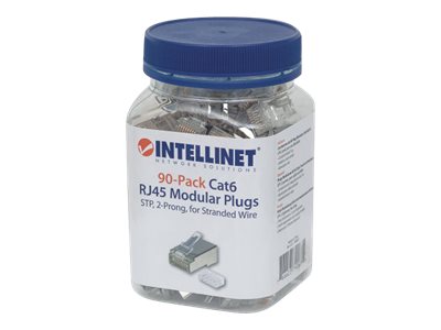 INTELLINET Cat6 RJ45 Modularstecker STP Detailansicht