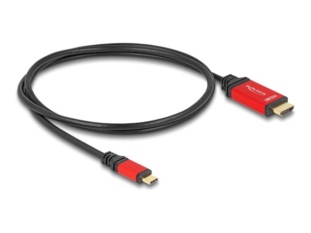 DELOCK USB Type-C zu HDMI Kabel DP Alt Mode 8K 60 Hz mit HDR Funktion - Vorderansicht